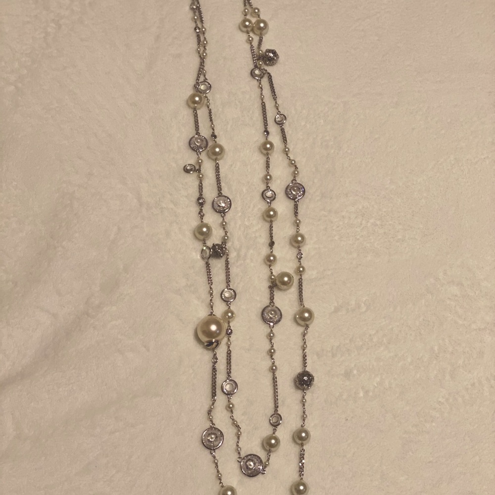 Henri Bendel long pearl Necklace